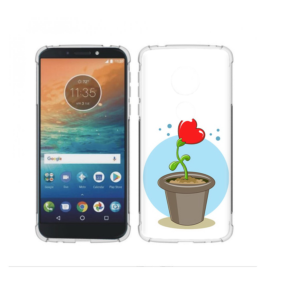 

Чехол MyPads Tocco для Motorola Moto G4 Play Растение любви 14 февраля (PT115793.374.145), Прозрачный, Tocco