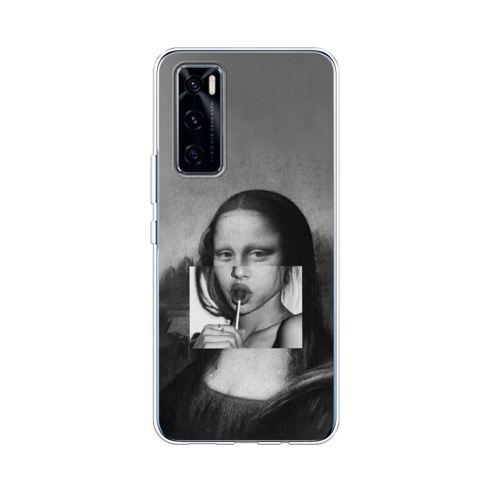 

Чехол Awog на Vivo V20 SE "Mona Lisa sucking lollipop", Разноцветный, 263550-9