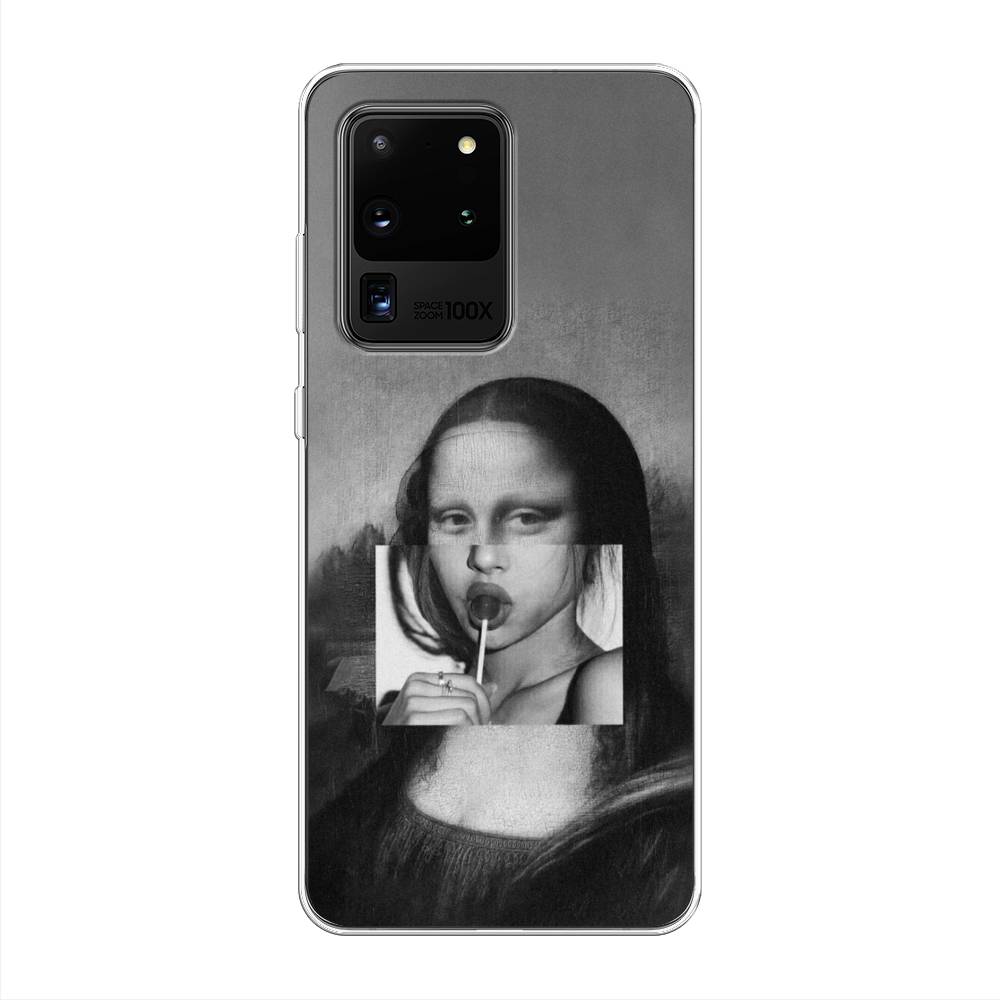 

Чехол Awog на Samsung Galaxy S20 Ultra "Mona Lisa sucking lollipop", Разноцветный, 29450-9