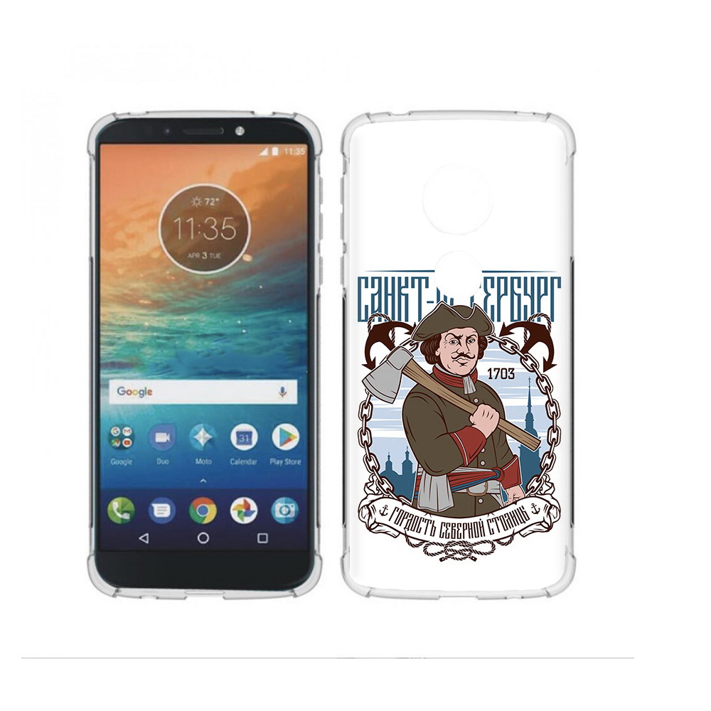 

Чехол MyPads Tocco для Motorola Moto G4 Play Петр первый (PT115793.374.134), Прозрачный, Tocco