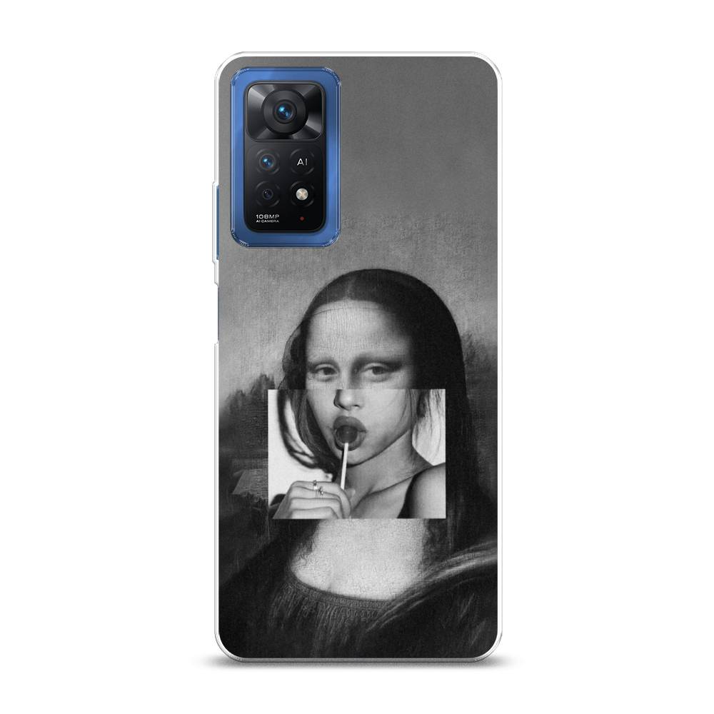 фото Чехол awog "mona lisa sucking lollipop" для xiaomi redmi note 11e pro