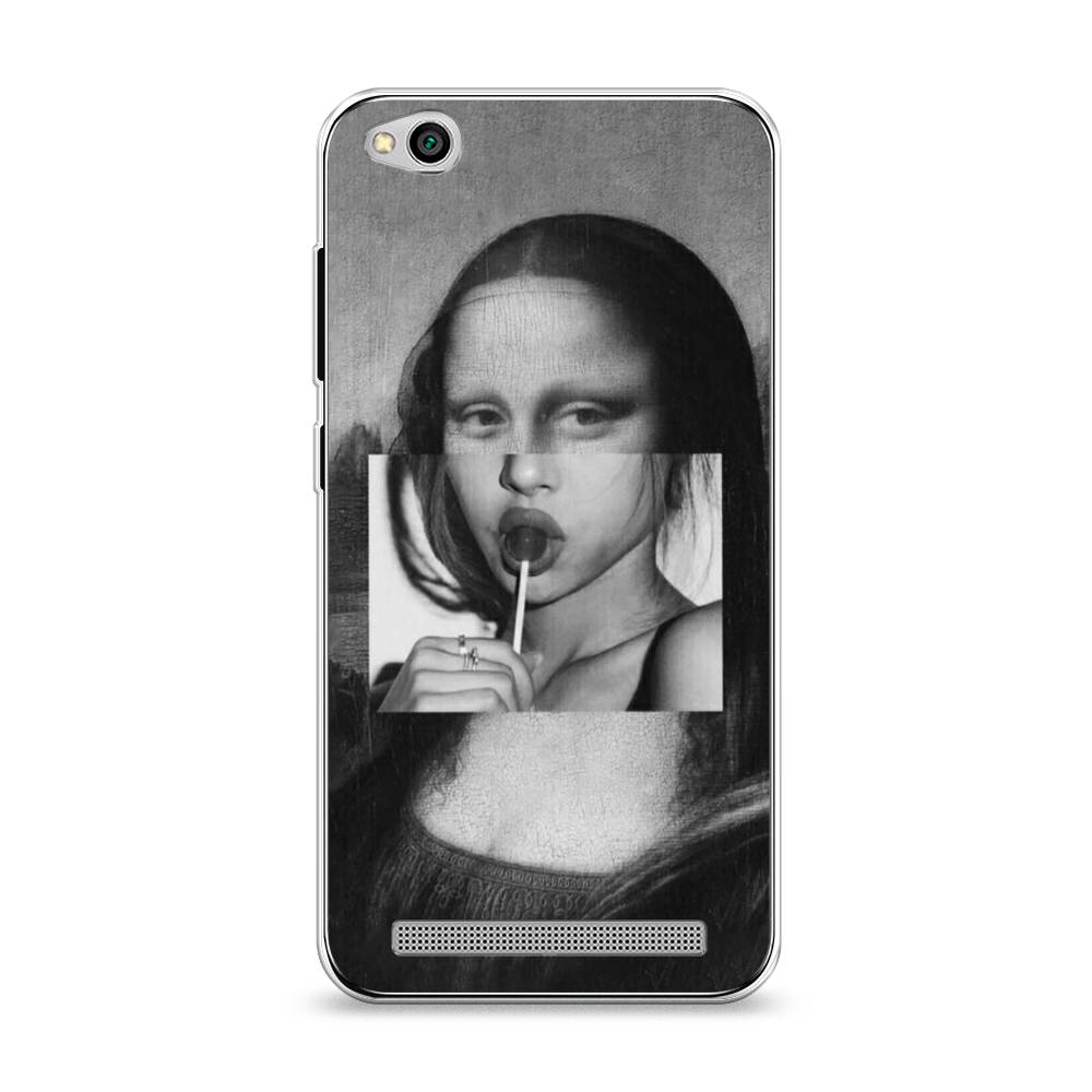 

Чехол Awog на Xiaomi Redmi 5A "Mona Lisa sucking lollipop", Разноцветный, 32850-9