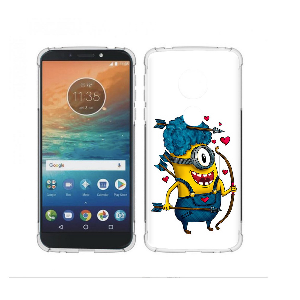 

Чехол MyPads Tocco для Motorola Moto G4 Play Миньон купидон (PT115793.374.117), Прозрачный, Tocco