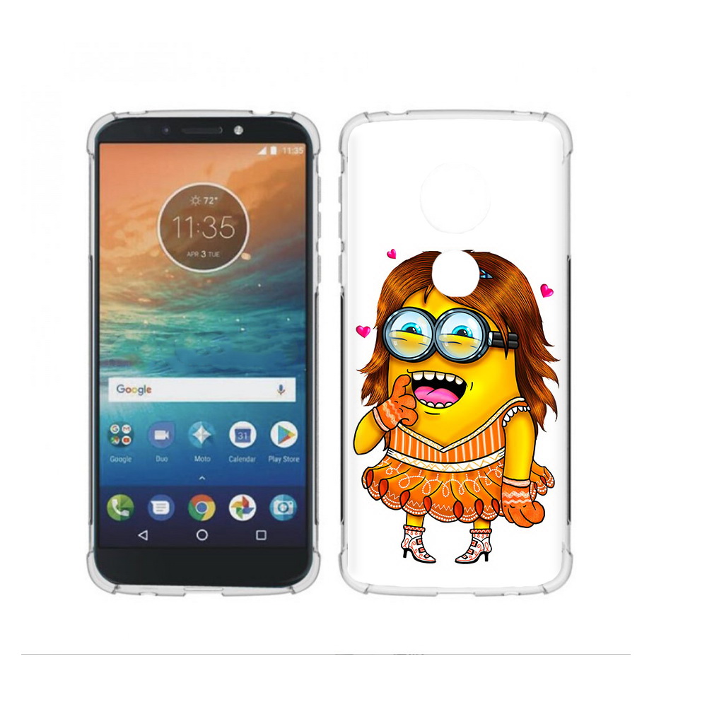 

Чехол MyPads Tocco для Motorola Moto G4 Play Миньон девочка (PT115793.374.116), Прозрачный, Tocco