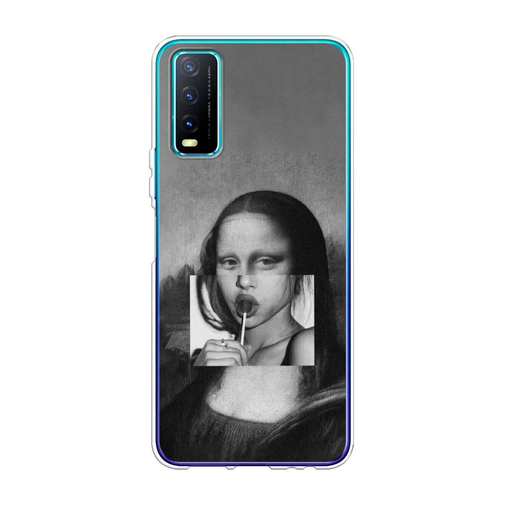 

Чехол Awog на Vivo Y20 "Mona Lisa sucking lollipop", Разноцветный, 263650-9