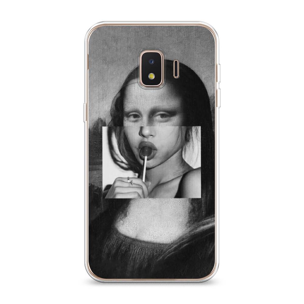 

Чехол Awog на Samsung Galaxy J2 Core (2018 Mona Lisa sucking lollipop", Разноцветный, 2100550-9
