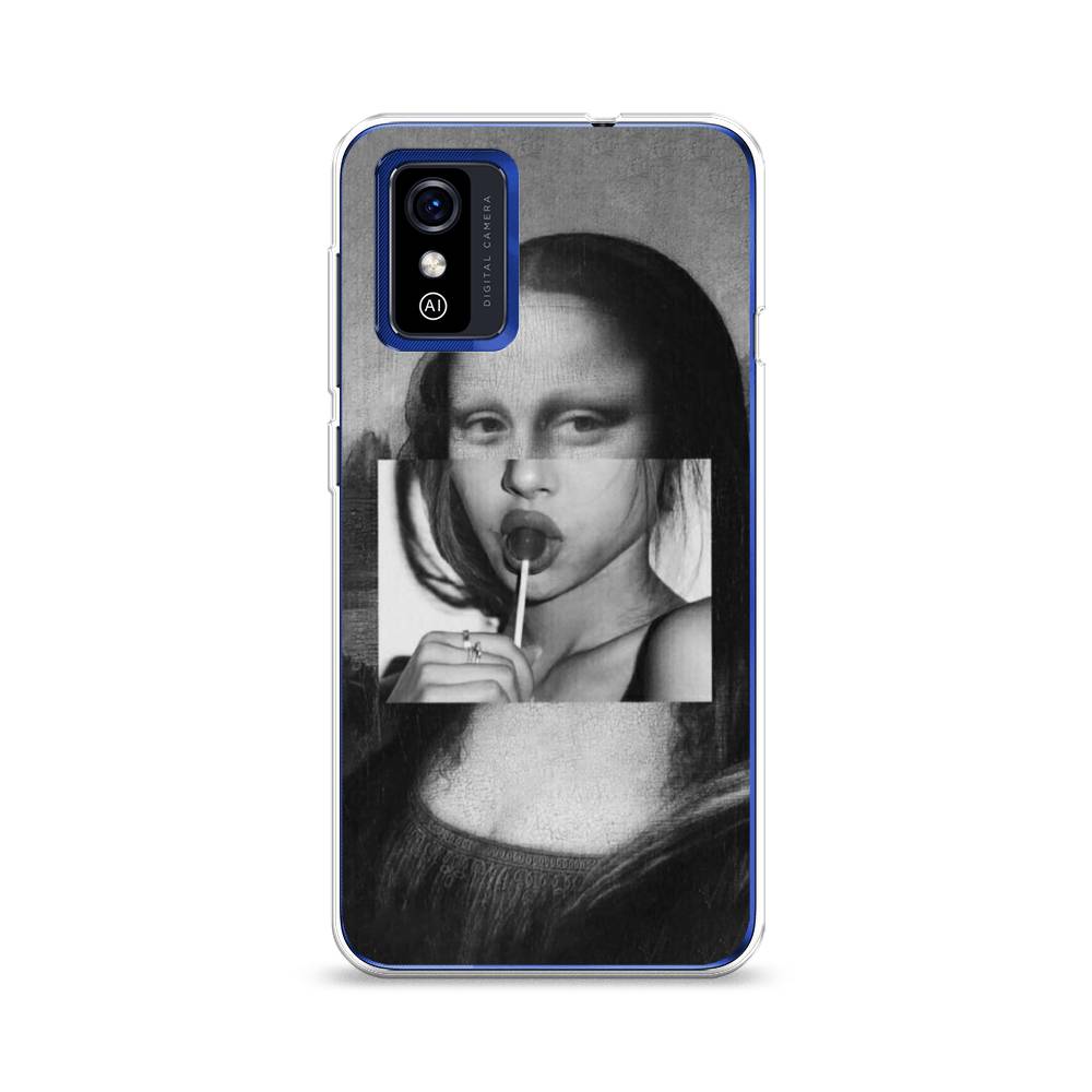 

Чехол Awog на ZTE Blade L9 / ЗТЕ Блэйд L9 "Mona Lisa sucking lollipop", Разноцветный, 135250-9