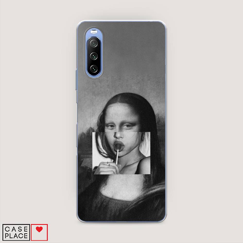 

Чехол Awog на Sony Xperia 10 III "Mona Lisa sucking lollipop", Разноцветный, 54950-9