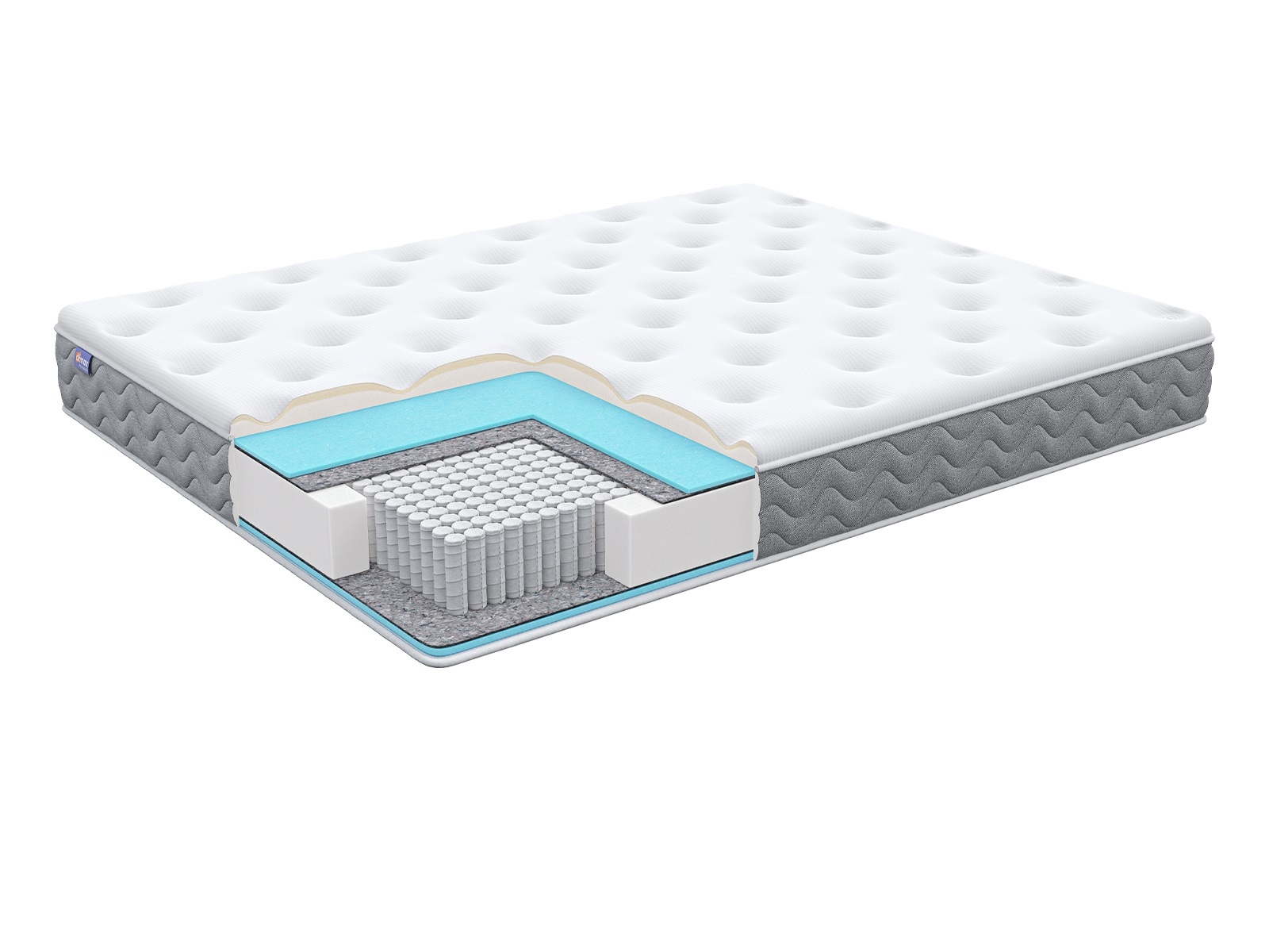 

Матрас Dimax Sleeper 160х200 серии Bliss, Бежевый;белый;серый;серебристый, Sleeper