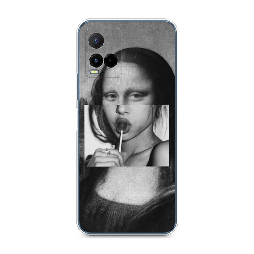 

Чехол Awog на Vivo Y21 "Mona Lisa sucking lollipop", Разноцветный, 265050-9