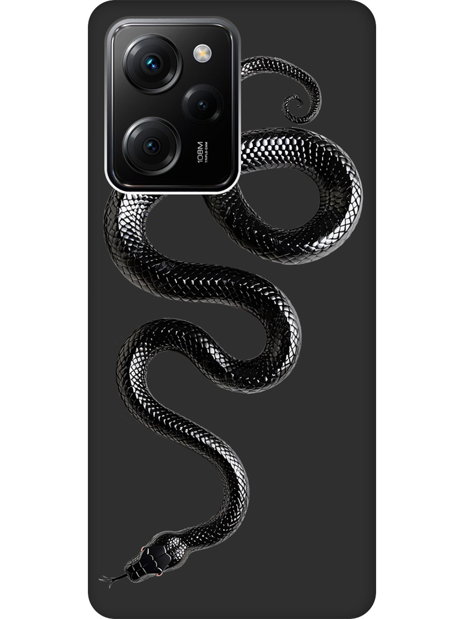 

Силиконовый чехол на Xiaomi Poco X5 Pro 5G с принтом "Черная мамба" матовый черный, 767959713