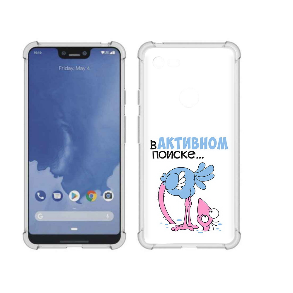 

Чехол MyPads Tocco для Google Pixel 3 XL в активном поиске, Прозрачный, Tocco