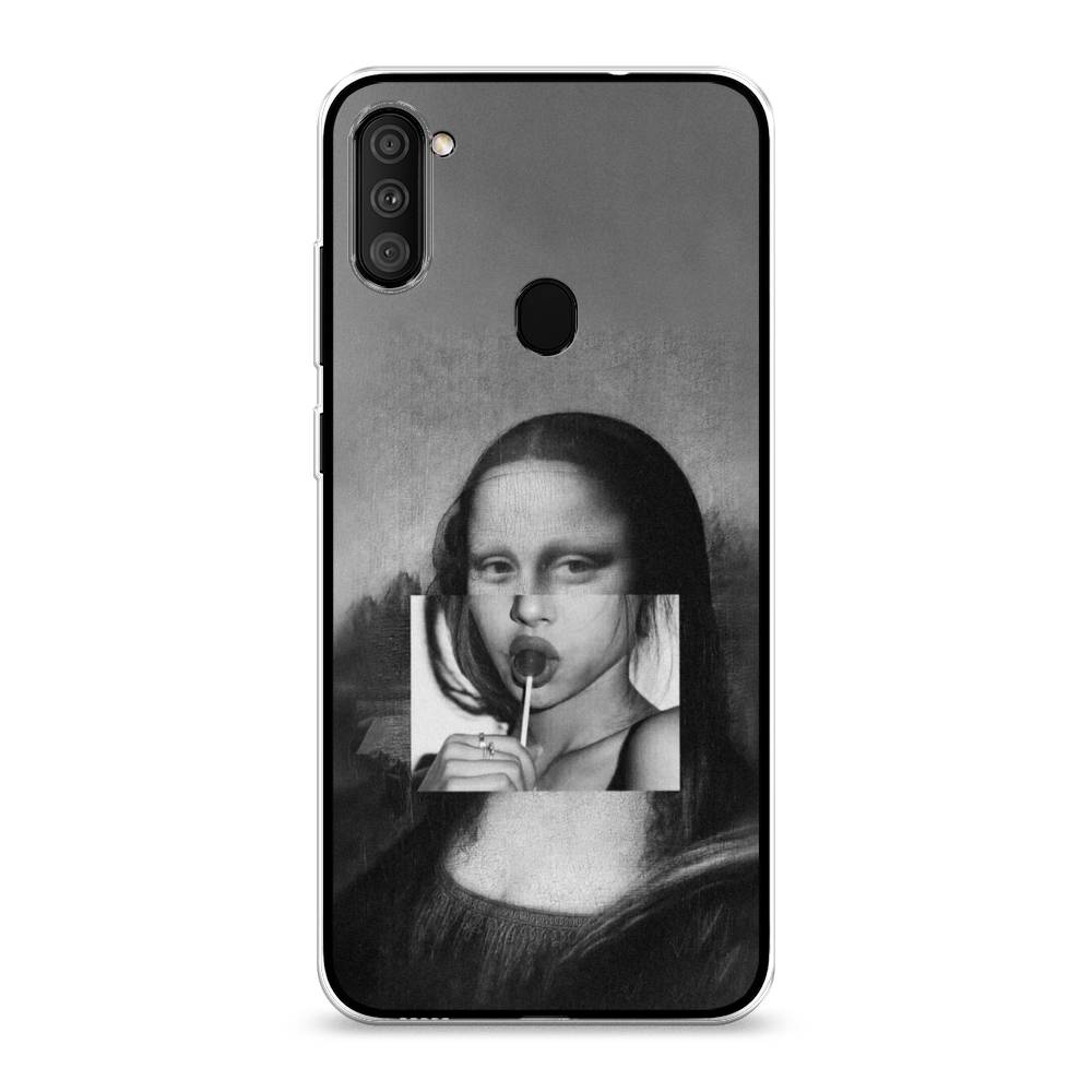 

Чехол Awog на Samsung Galaxy A11 / Самсунг A11 "Mona Lisa sucking lollipop", Разноцветный, 2100150-9