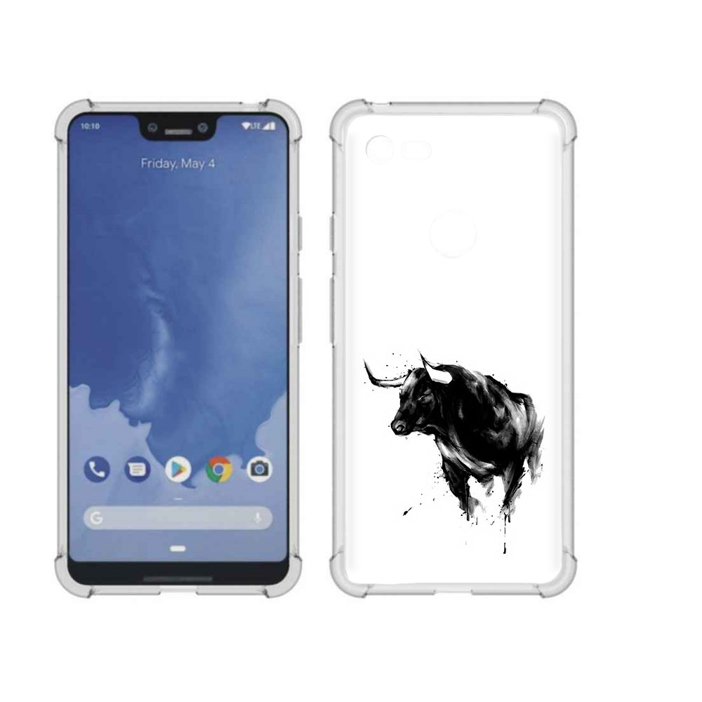

Чехол MyPads Tocco для Google Pixel 3 XL бык, Прозрачный, Tocco