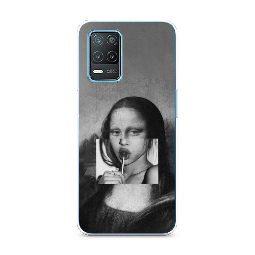 

Чехол Awog на Realme 8 5G "Mona Lisa sucking lollipop", Разноцветный, 257050-9