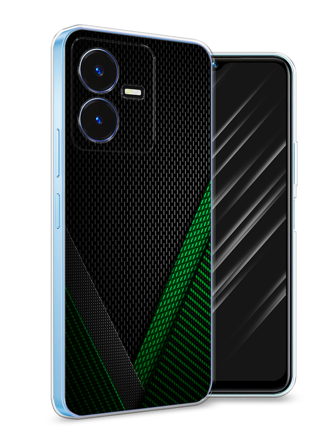 

Чехол Awog на Vivo Y22 / Виво Y22 "Зеленый карбон", Черный;зеленый, 267550-3