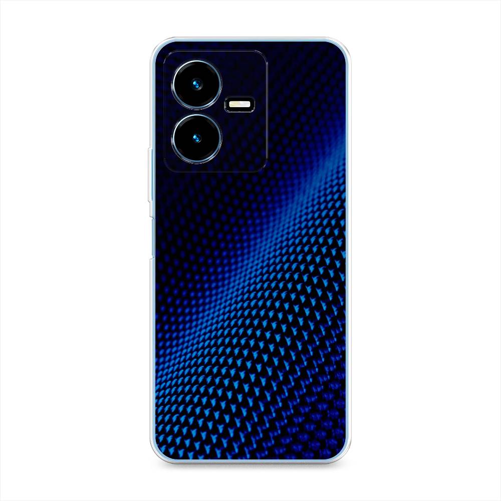 

Чехол Awog на Vivo Y22 / Виво Y22 "Синий карбон", Черный;синий, 267550-3