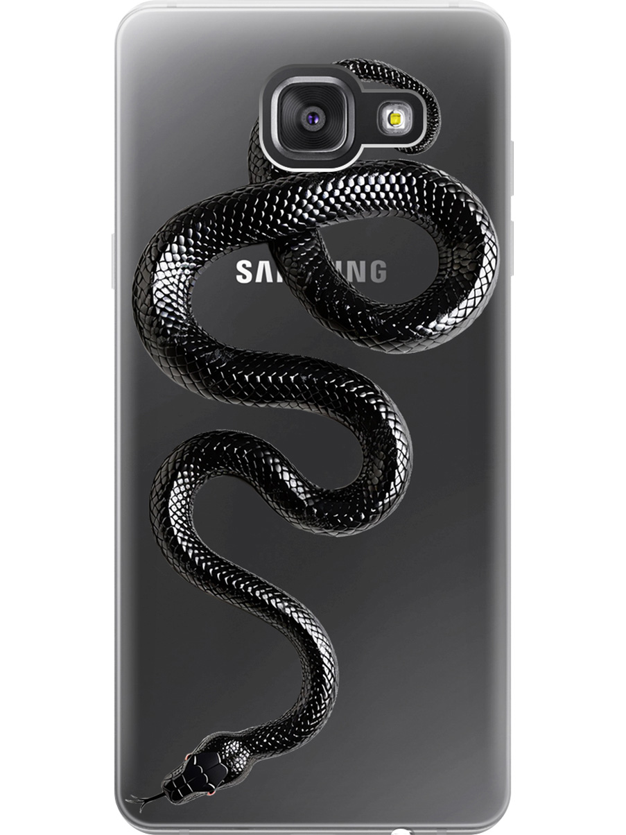 

Силиконовый чехол на Samsung Galaxy A3 (2016) с принтом "Черная мамба", Прозрачный;черный, 78151713