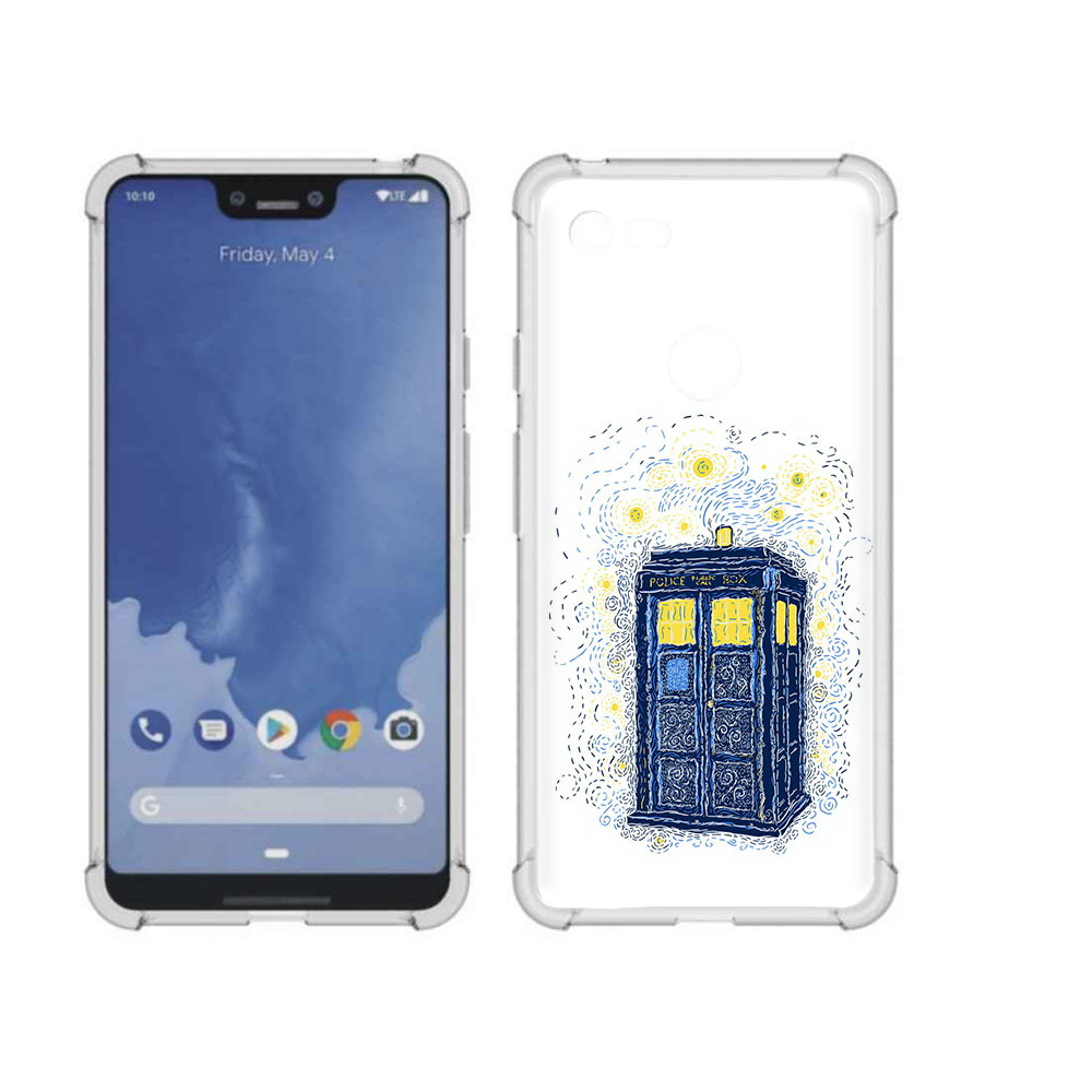 

Чехол MyPads Tocco для Google Pixel 3 XL будка рисунок, Прозрачный, Tocco