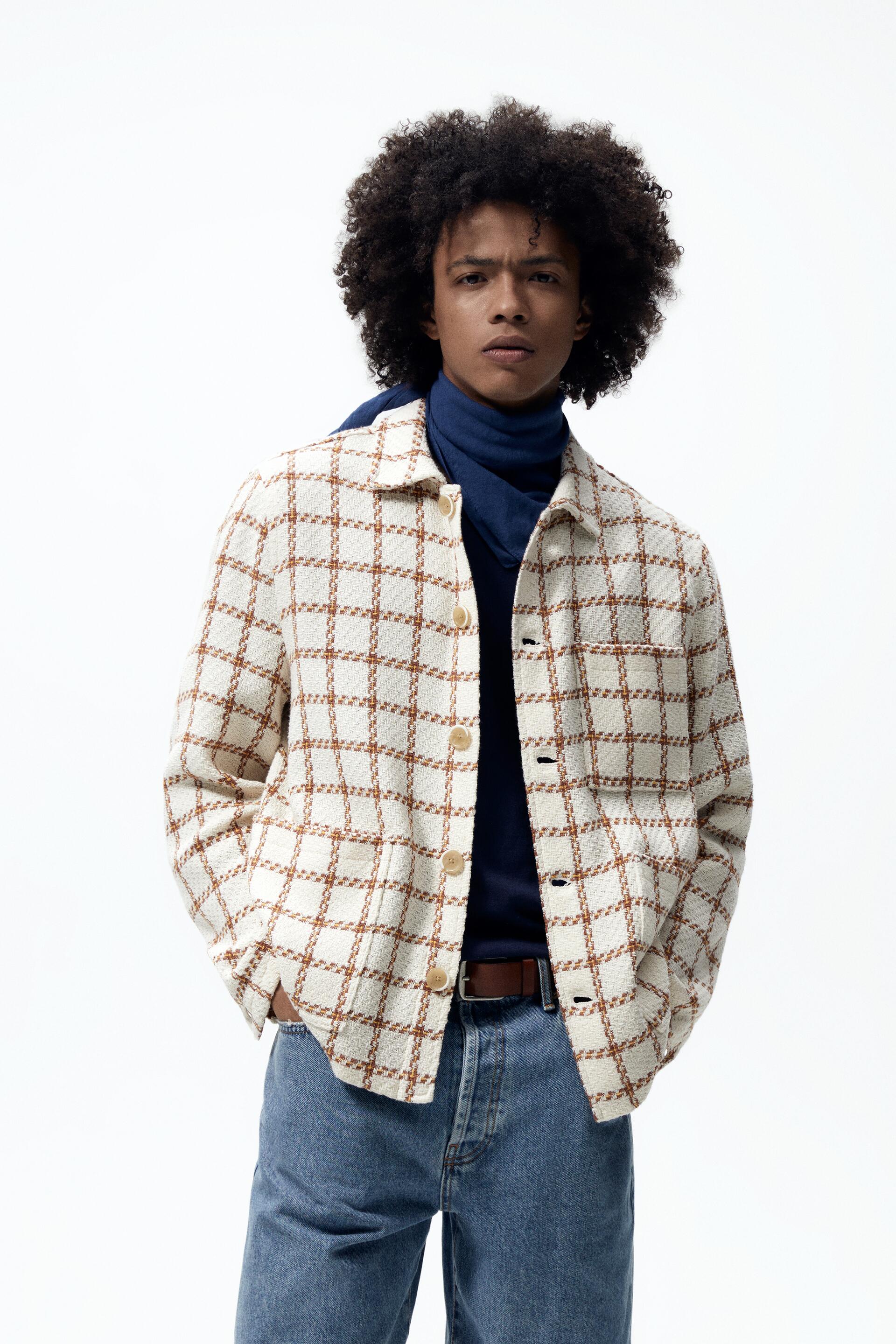 

Жакет мужской ZARA 00706323 бежевый M (доставка из-за рубежа), 00706323