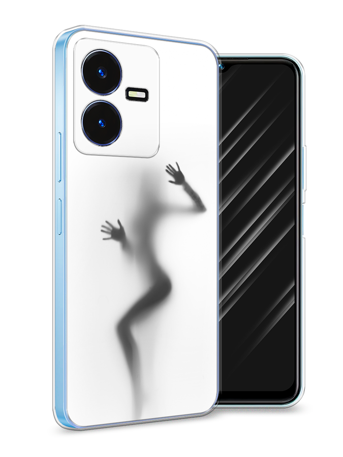 

Чехол Awog на Vivo Y22 / Виво Y22 "Девушка в душе", Серый;белый;черный, 267550-7