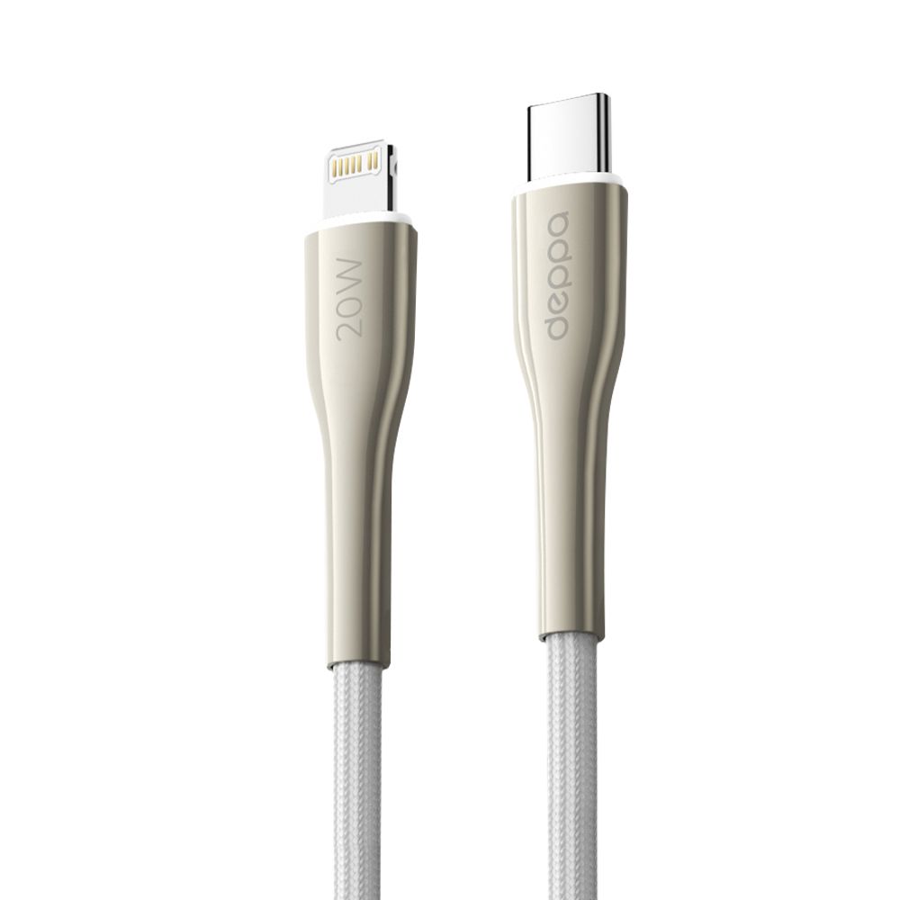 

Кабель Lightning-USB Type-C Deppa 72525-OZ 1м белый, 72525-OZ