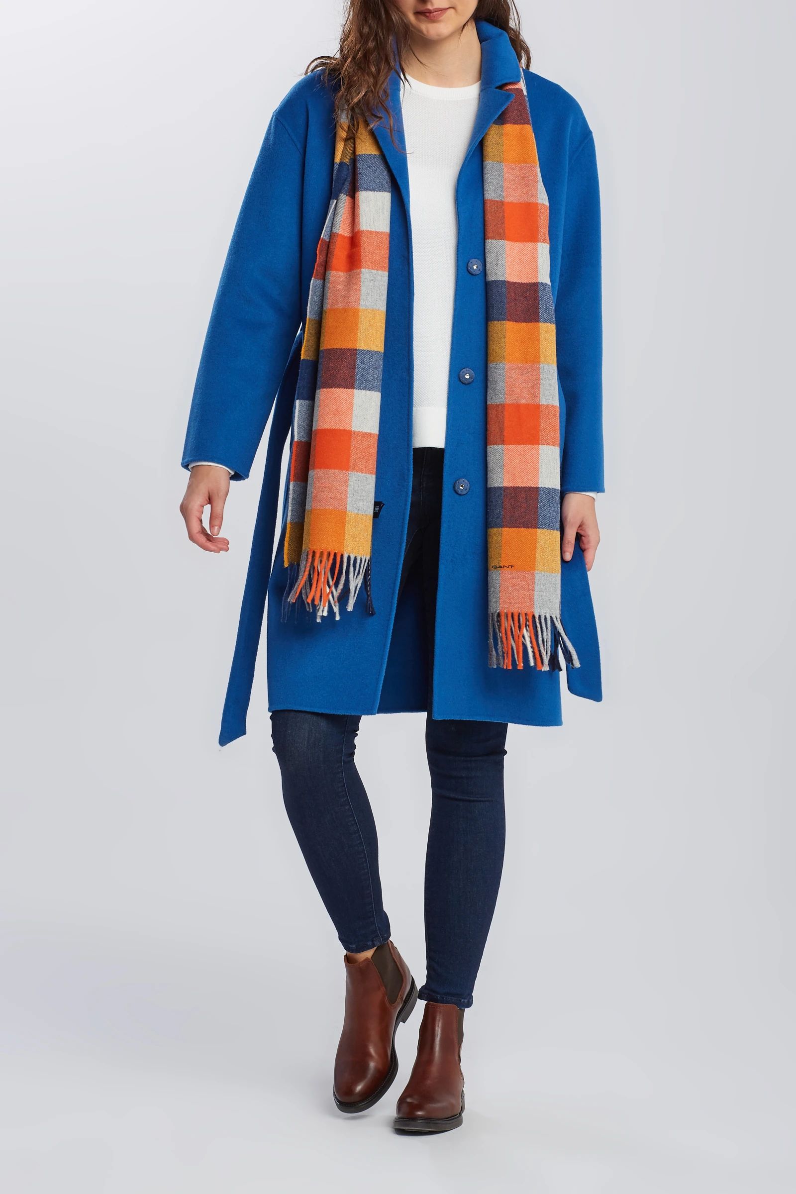 

Пальто женское GANT 4751025 синее 2XL, Синий, 4751025