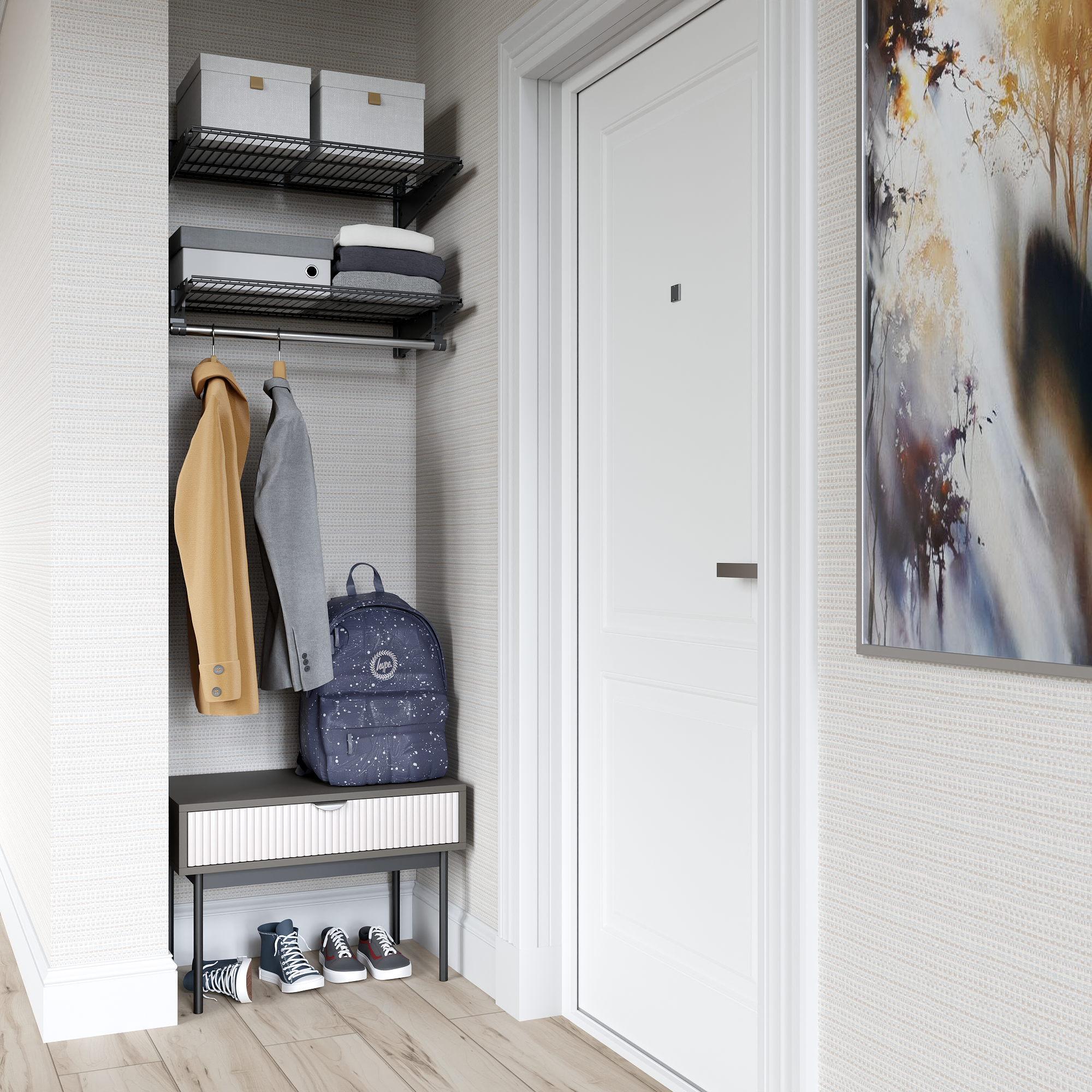 Гардеробная система хранения TACIT PS.8 65х45х48 чёрный