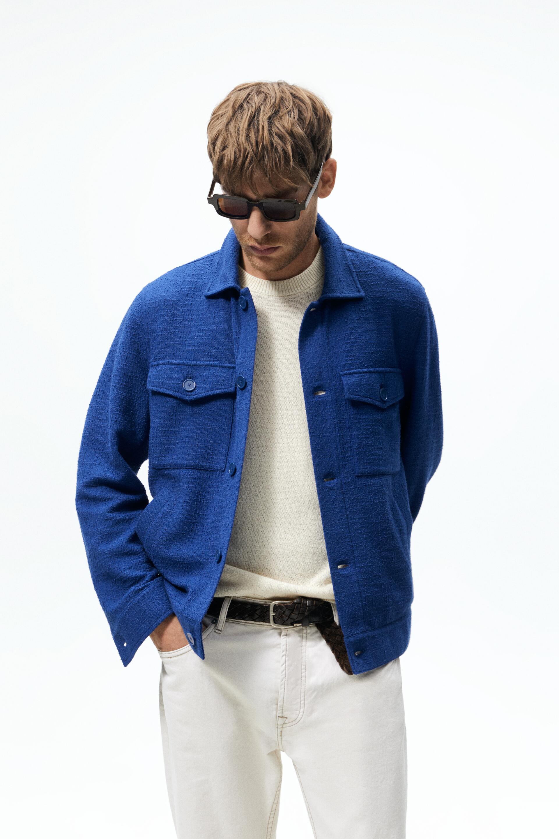 

Жакет мужской ZARA 00706309 синий S (доставка из-за рубежа), 00706309
