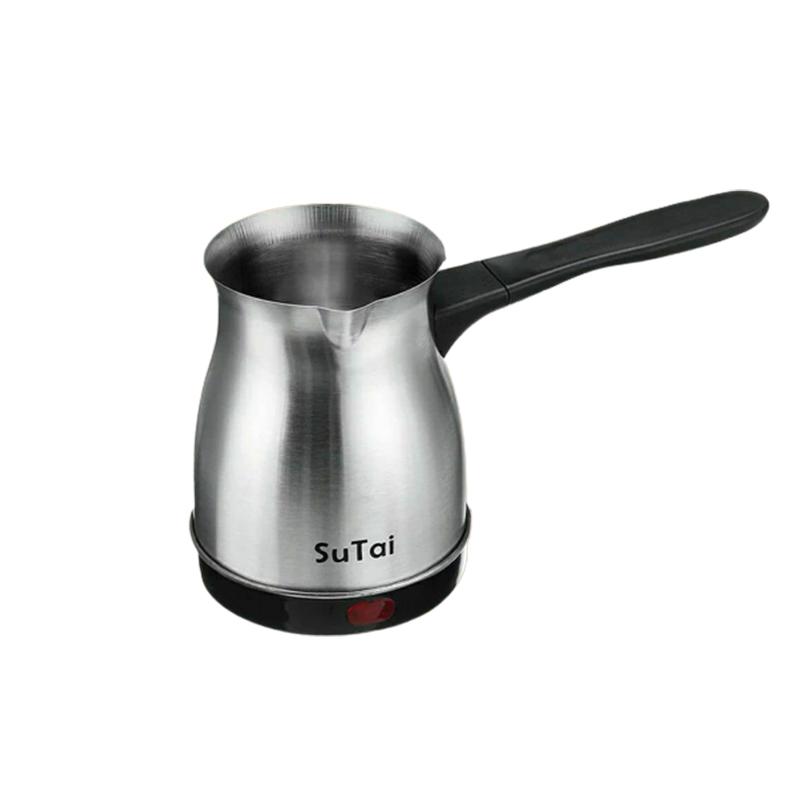 Электрическая турка Su TAI ST-005 серебристая, серая