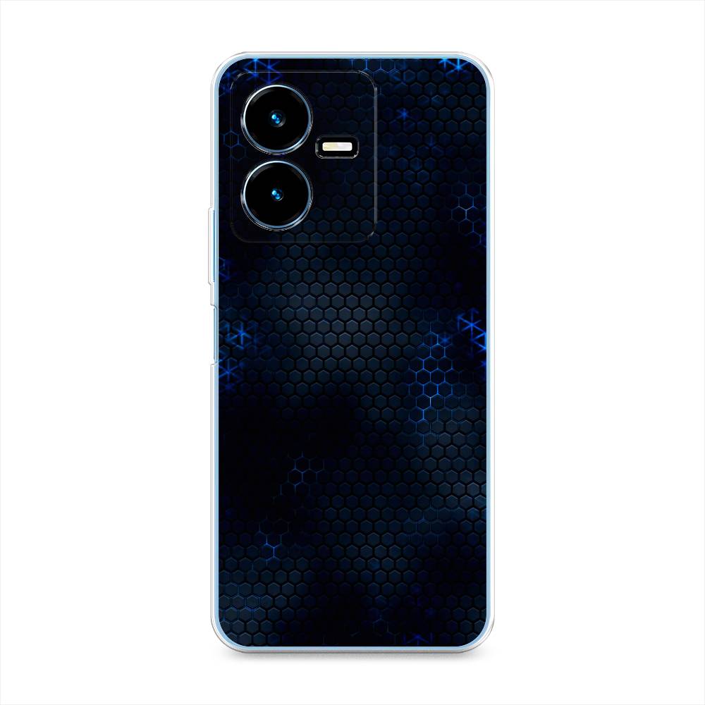 

Чехол Awog "Фон соты синие" на Vivo Y22 / Виво Y22, 267550-3