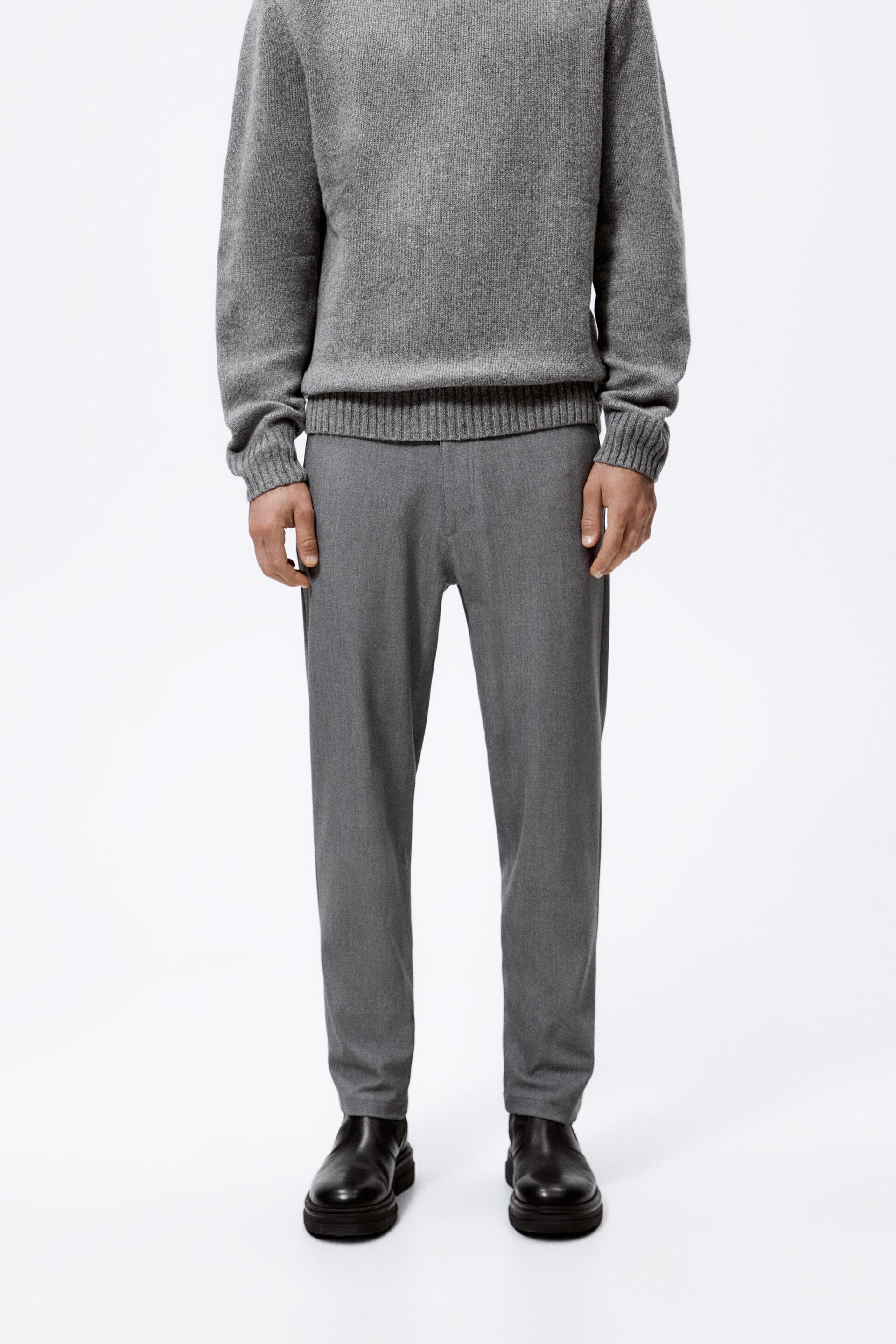 Брюки мужские ZARA 00706215 серые 46 RU (доставка из-за рубежа)
