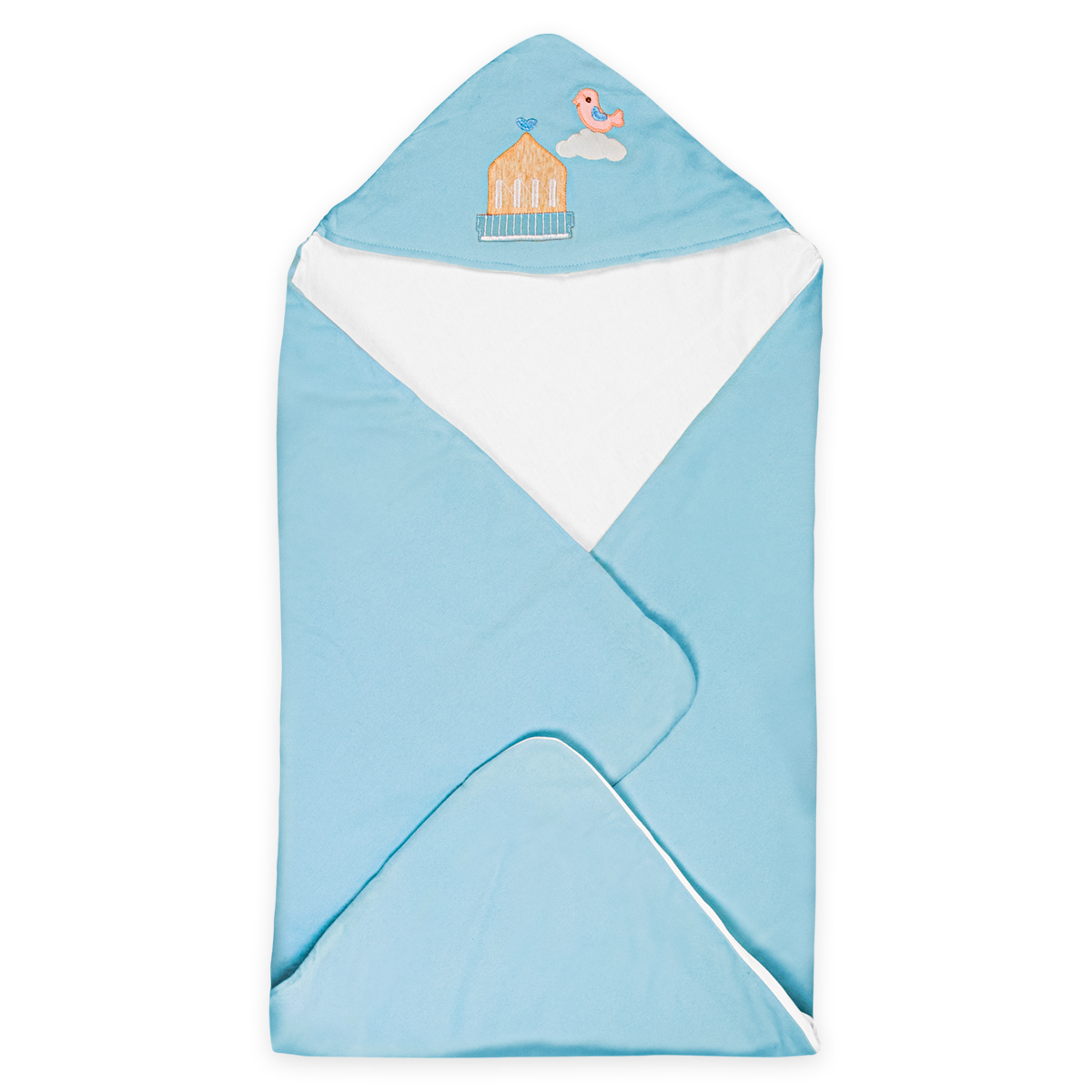 Одеяло-конверт Baby Fox BF-BLNT-38 Слоник, голубое, 90х90 см