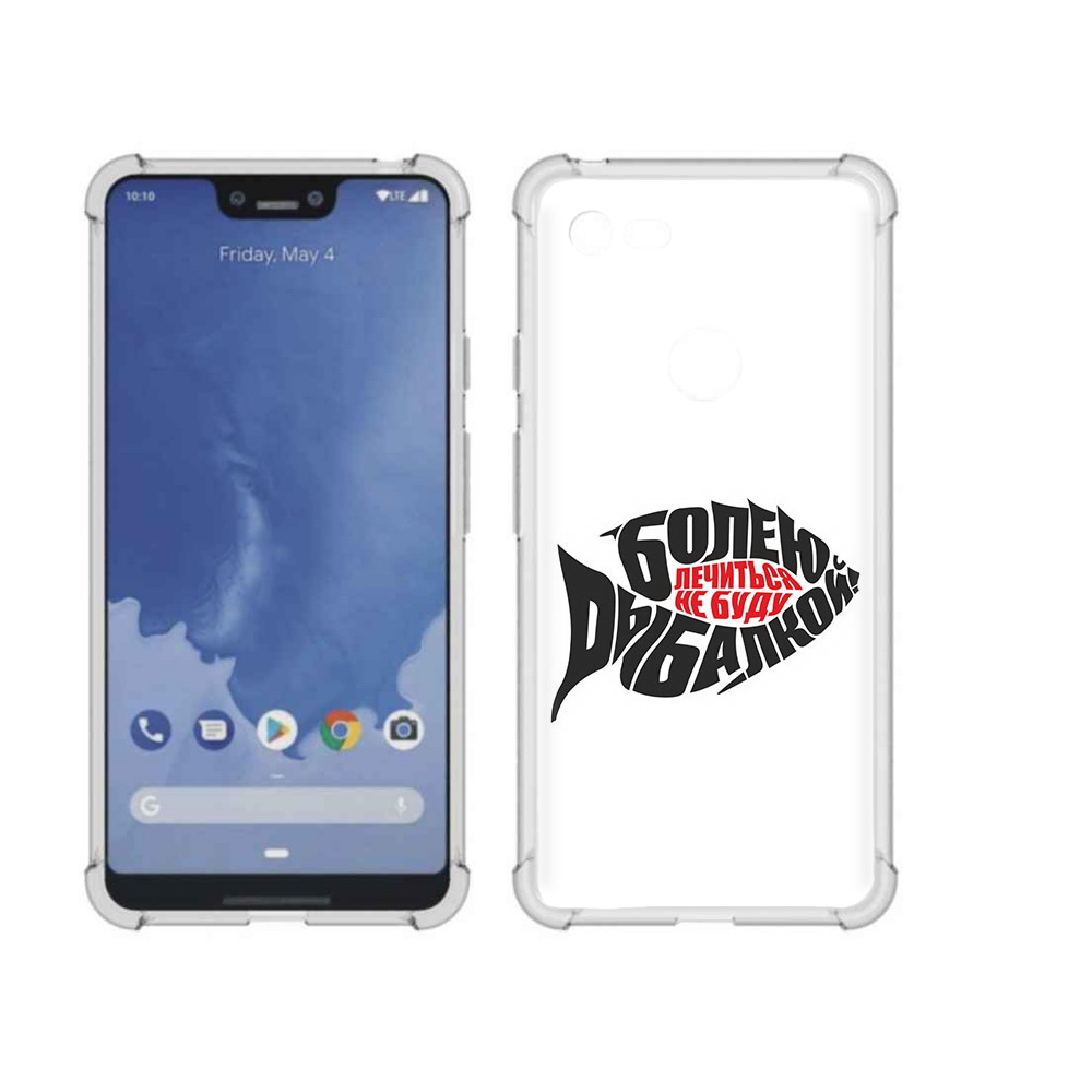 

Чехол MyPads Tocco для Google Pixel 3 XL болею рыбалкой, Прозрачный, Tocco