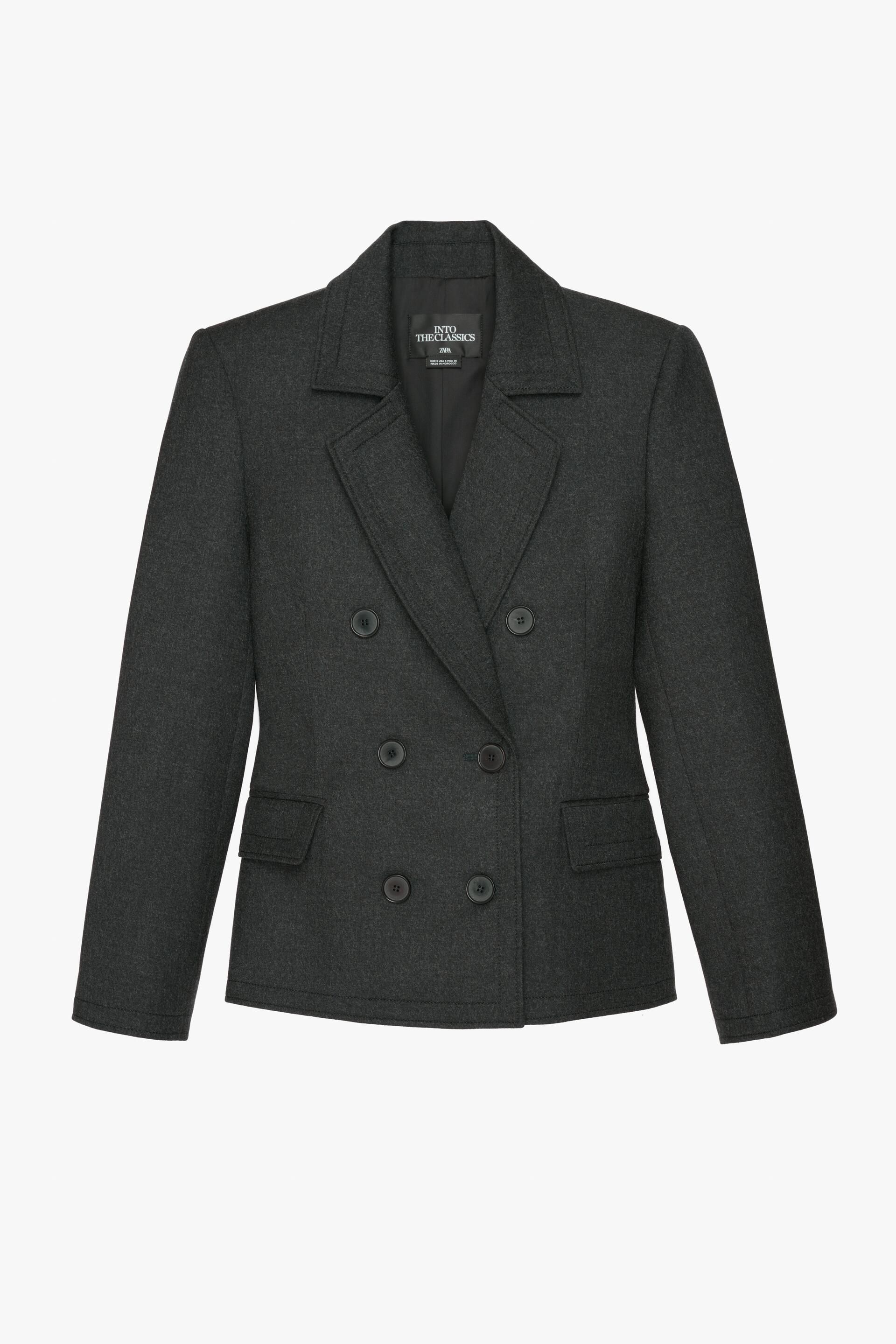 

Пиджак женский ZARA 08428776 черный L, 08428776