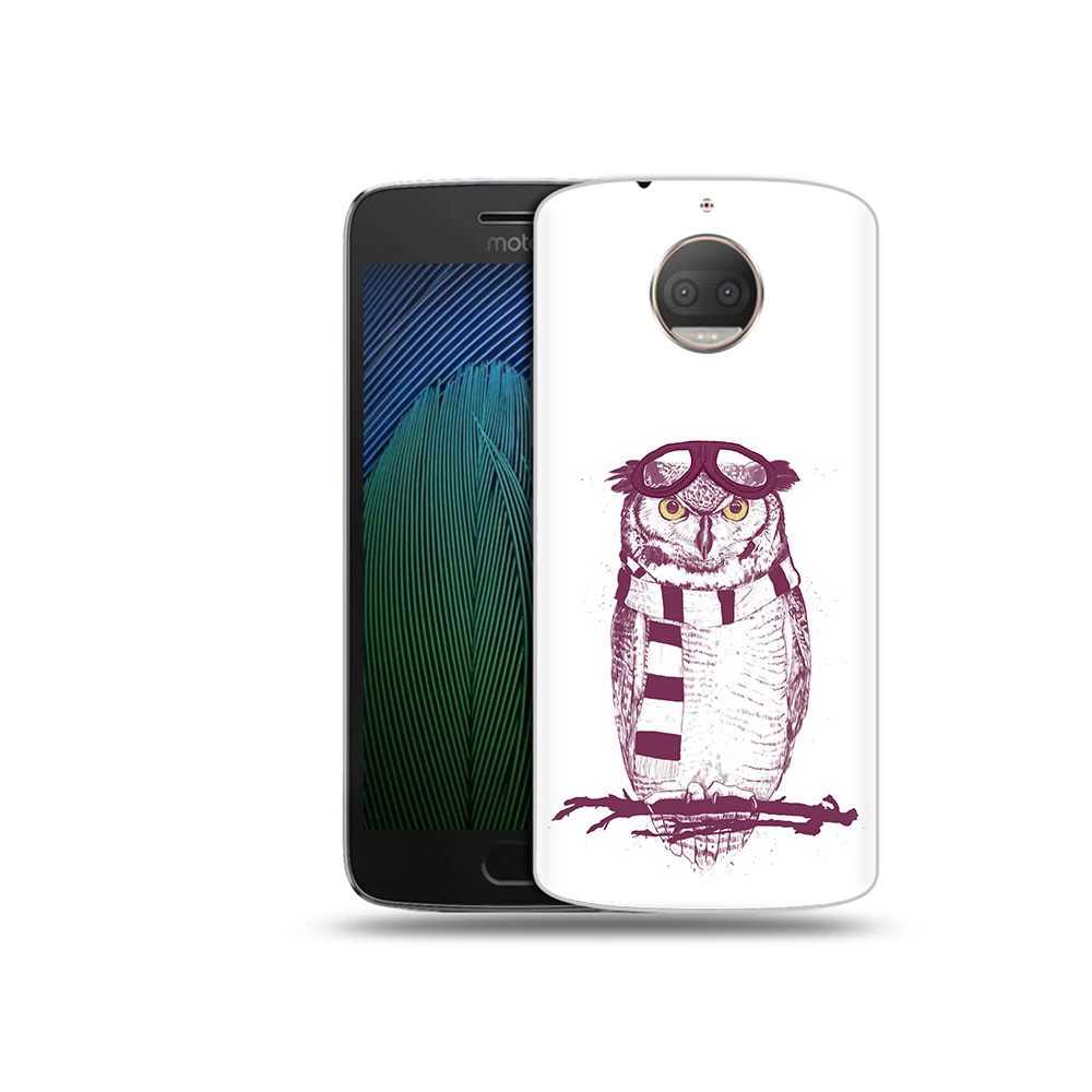 

Чехол MyPads Tocco для Motorola Moto G5S Plus сова-летчик (PT75337.377.612), Прозрачный, Tocco
