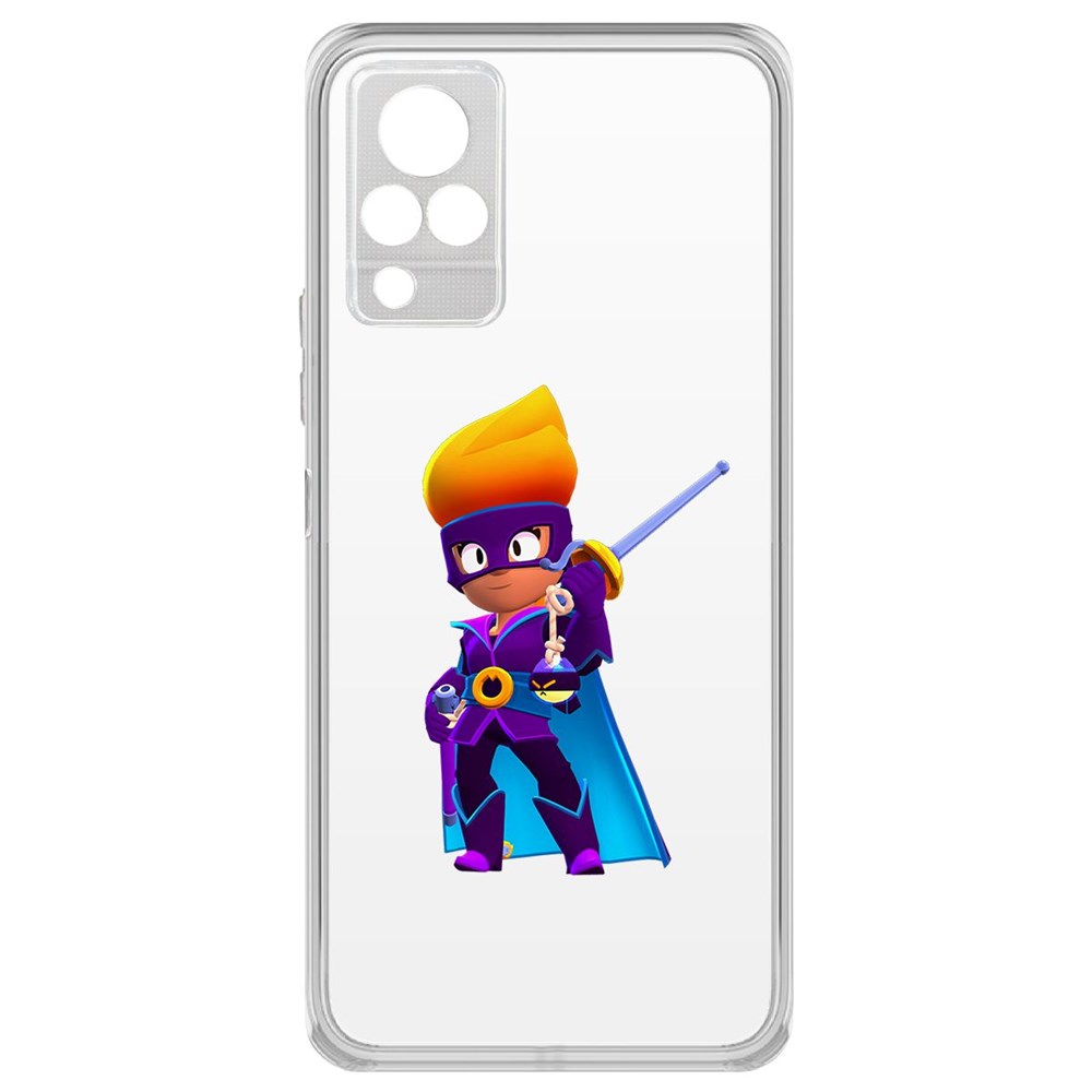

Чехол-накладка Brawl Stars-Амбер де Ла Вега для Vivo V21, Прозрачный