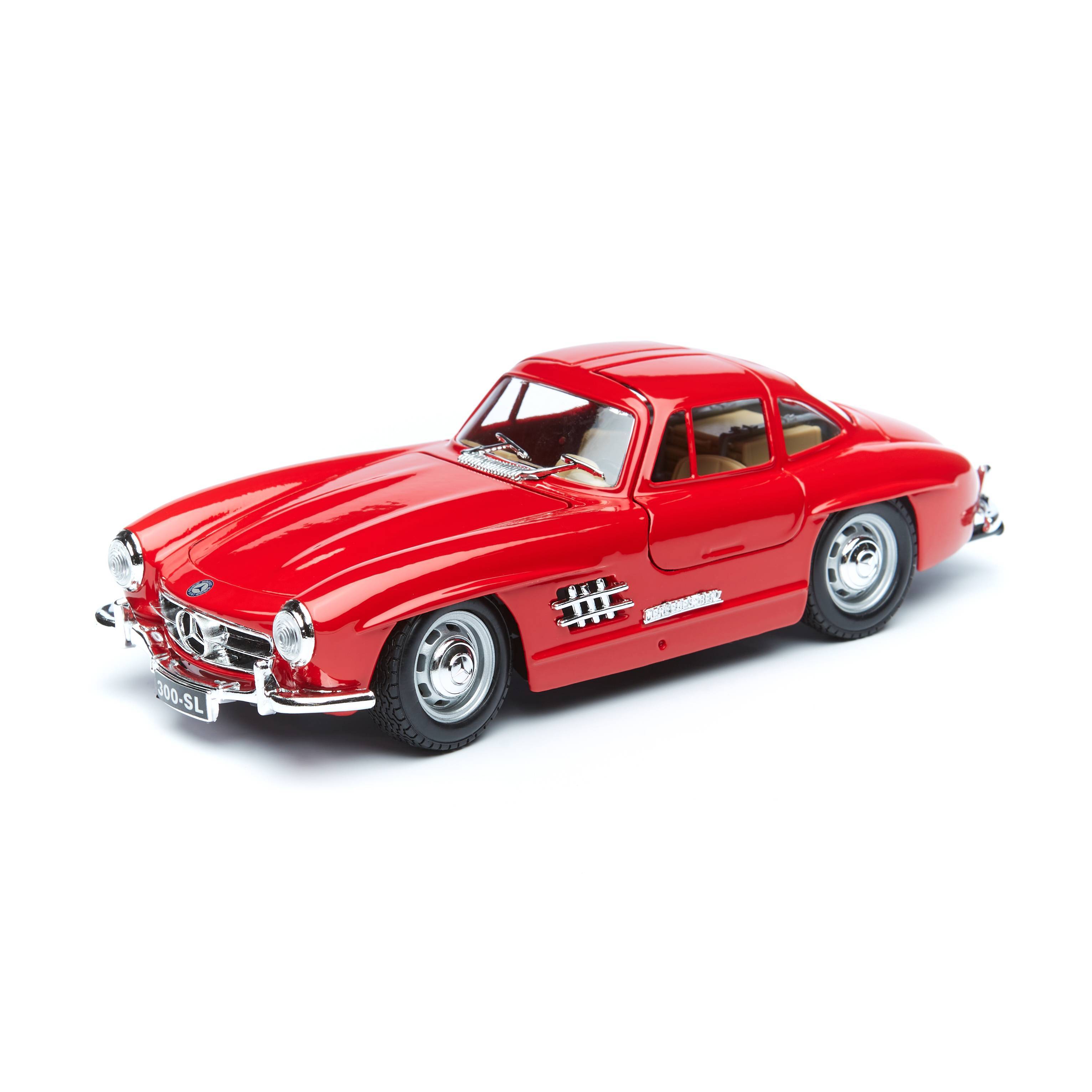 

Коллекционная игрушка машинка Bburago красная MERCEDES-BENZ 300SL 1954 RED 18-22023 1/24, Красный