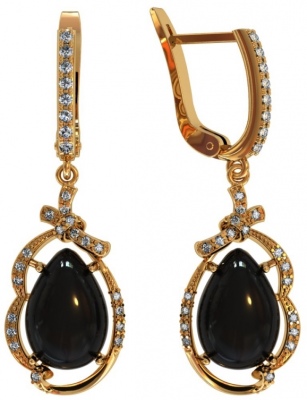 

Серьги из серебра с агатом ПРИВОЛЖСКИЙ ЮВЕЛИР 362603-AG73FA11, 362603-AG73FA11