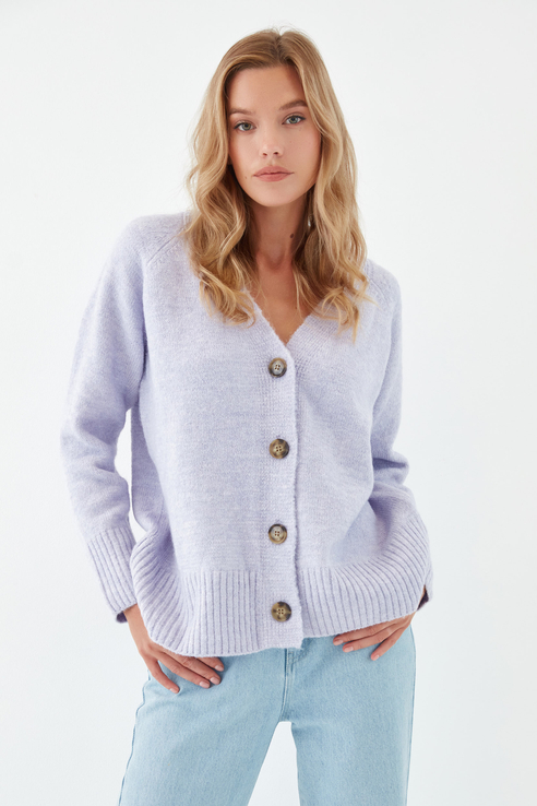 

Кардиган женский ZARINA 1328605805 фиолетовый 48, 1328605805