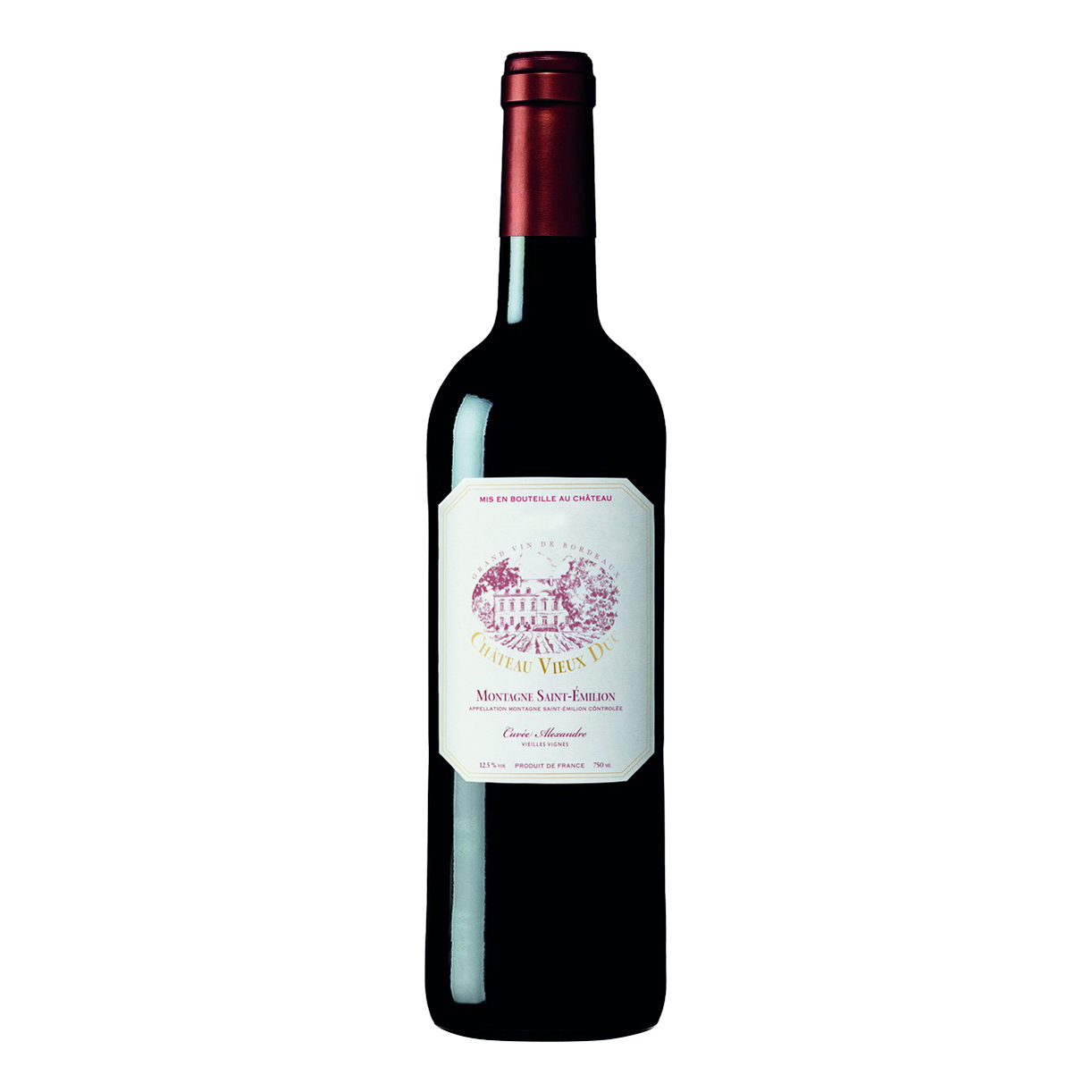 

Вино Chateau Vieux Duc Montagne Saint-Emilion красное сухое 12,5% 0,75 л Франция