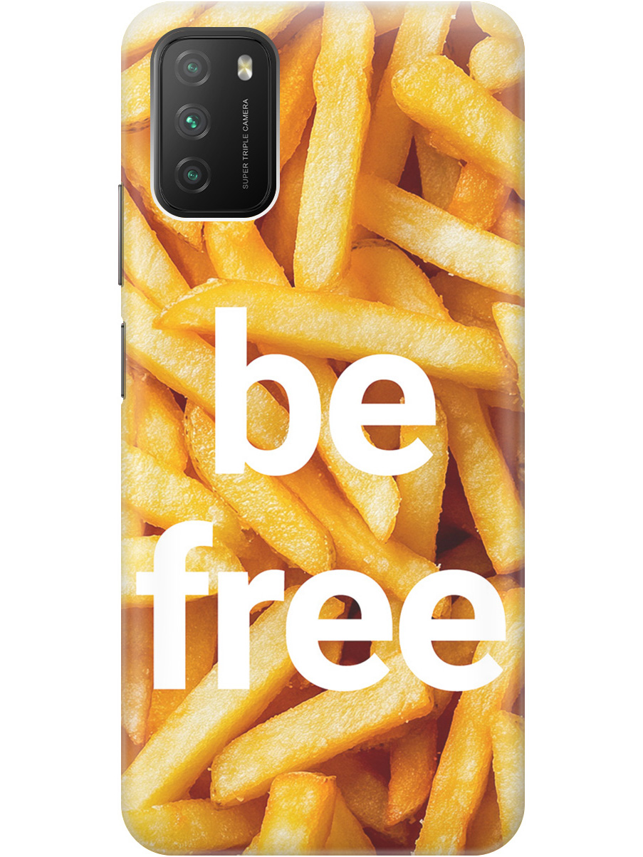 

Силиконовый чехол на Xiaomi Redmi 9T / Poco M3 с принтом "Be Free", Прозрачный;белый;желтый, 724142761
