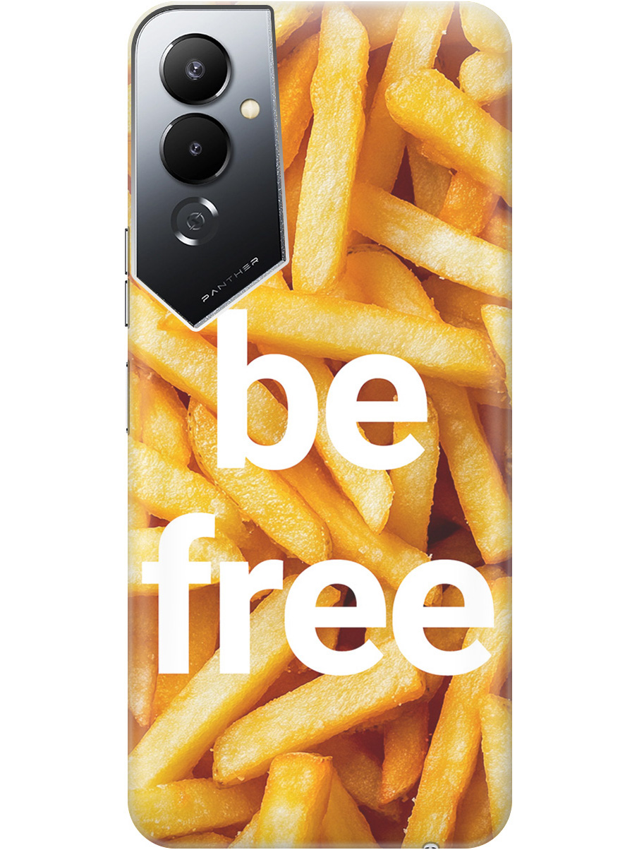 

Силиконовый чехол на Tecno Pova 4 с принтом "Be Free", Прозрачный;белый;желтый, 762091461
