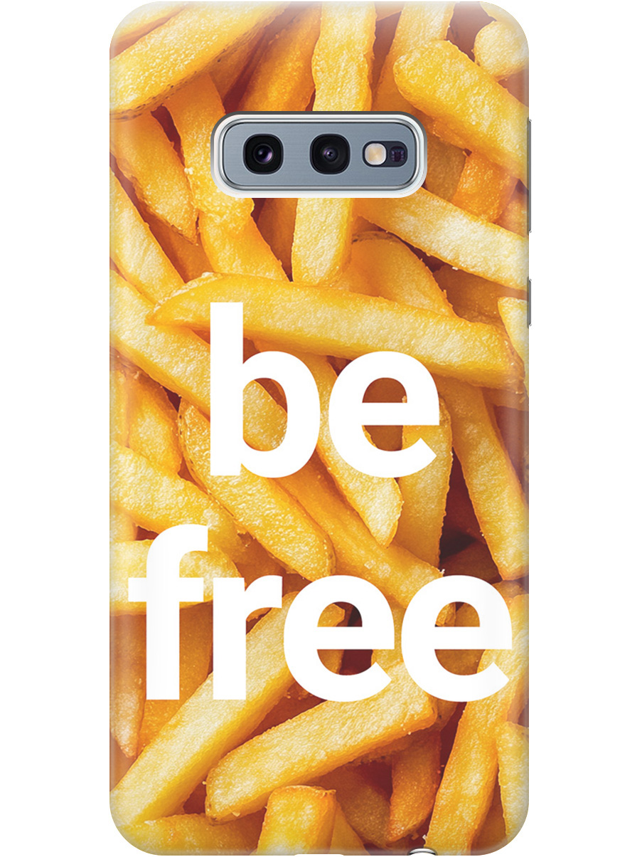 

Силиконовый чехол на Samsung Galaxy S10e с принтом "Be Free", Прозрачный;белый;желтый, 720461261