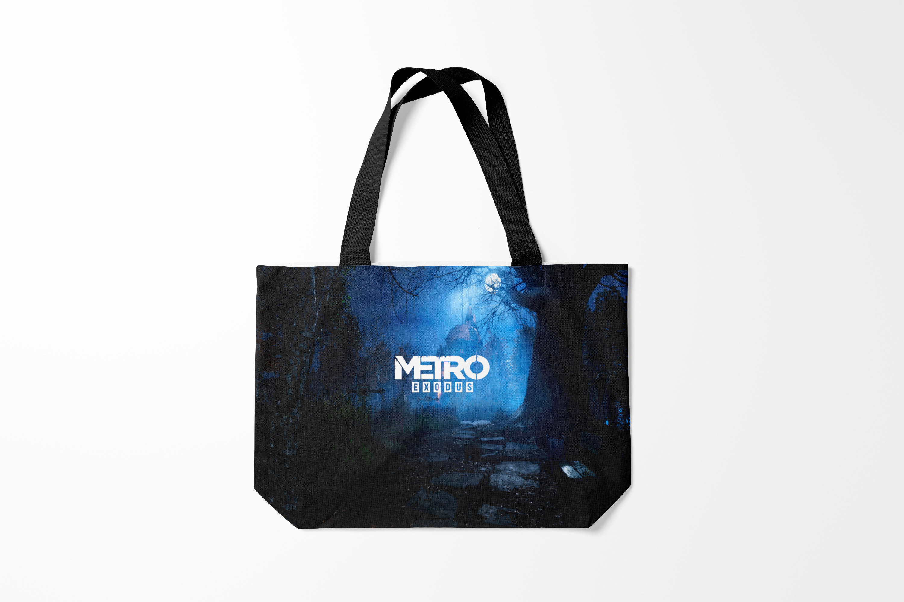 

Сумка шoппер унисекс Burnettie Metro Exodus, черный, Metro Exodus