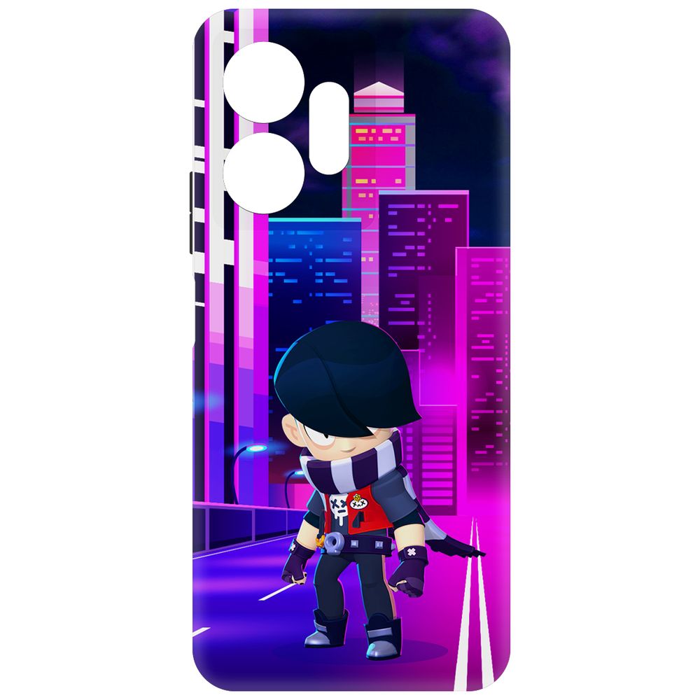 

Чехол-накладка Krutoff Soft Case Brawl Stars - Эдгар для Infinix Zero 20 черный