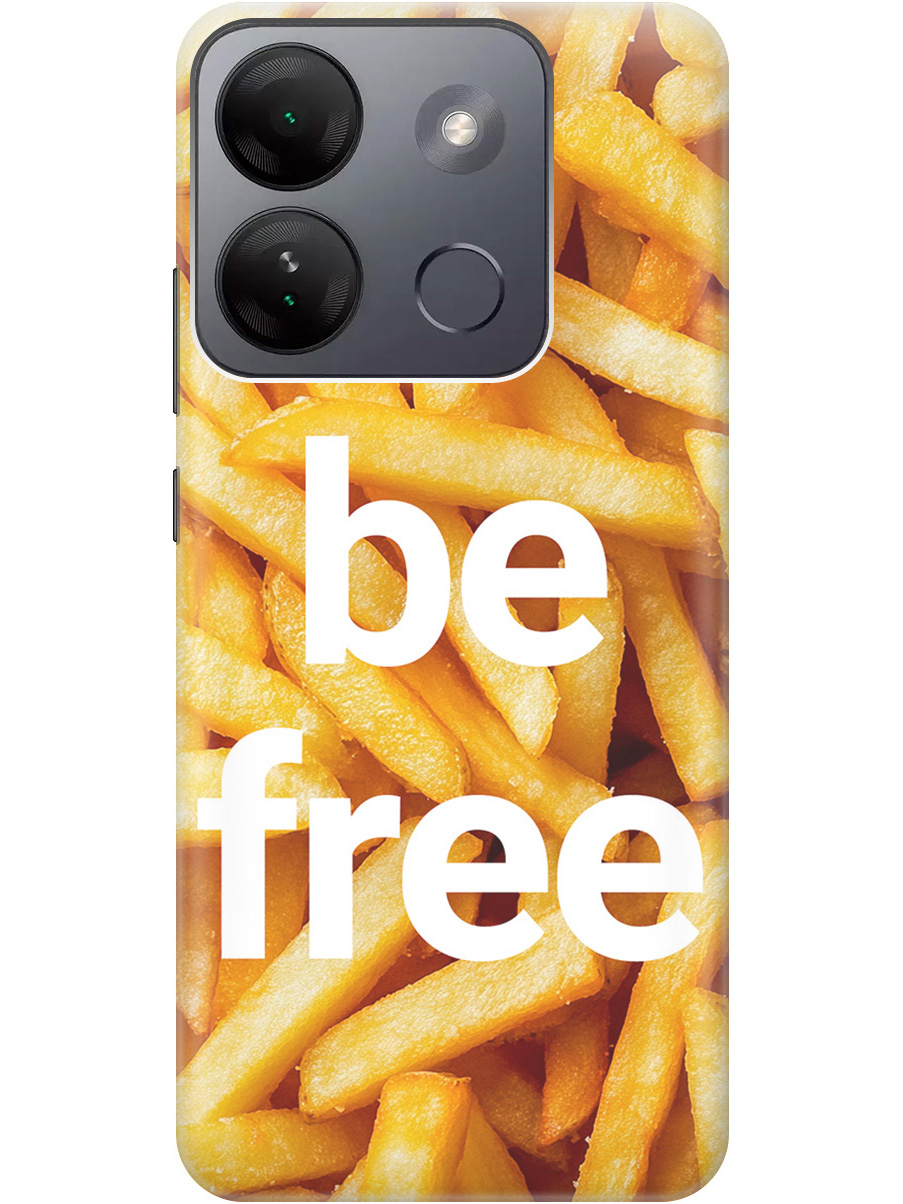

Силиконовый чехол на Infinix Smart 7 HD с принтом "Be Free", Прозрачный;белый;желтый, 769392061