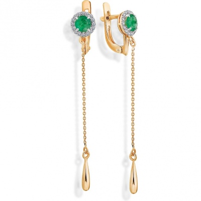 

Серьги из красного золота с бриллиантом Мастер Бриллиант 2-107-385-01, 2-107-385-01