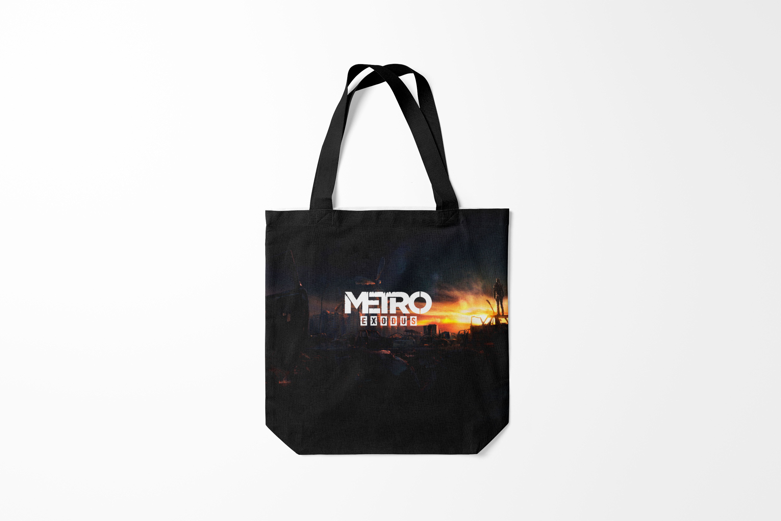 

Сумка шoппер унисекс Burnettie Metro Exodus, черный, Metro Exodus