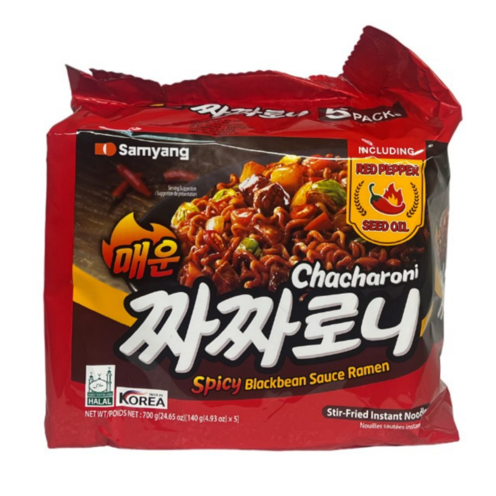 Лапша быстрого приготовления Samyang Chacharoni, 140 г х 5 шт